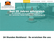 Tablet Screenshot of kanal-notdienst.de